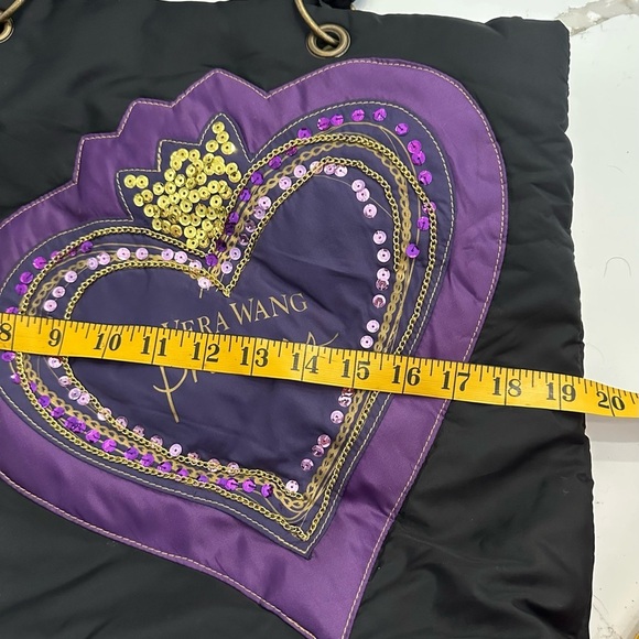 Vera Wang Black and Purple Tote Bag - Picture 9 of 9